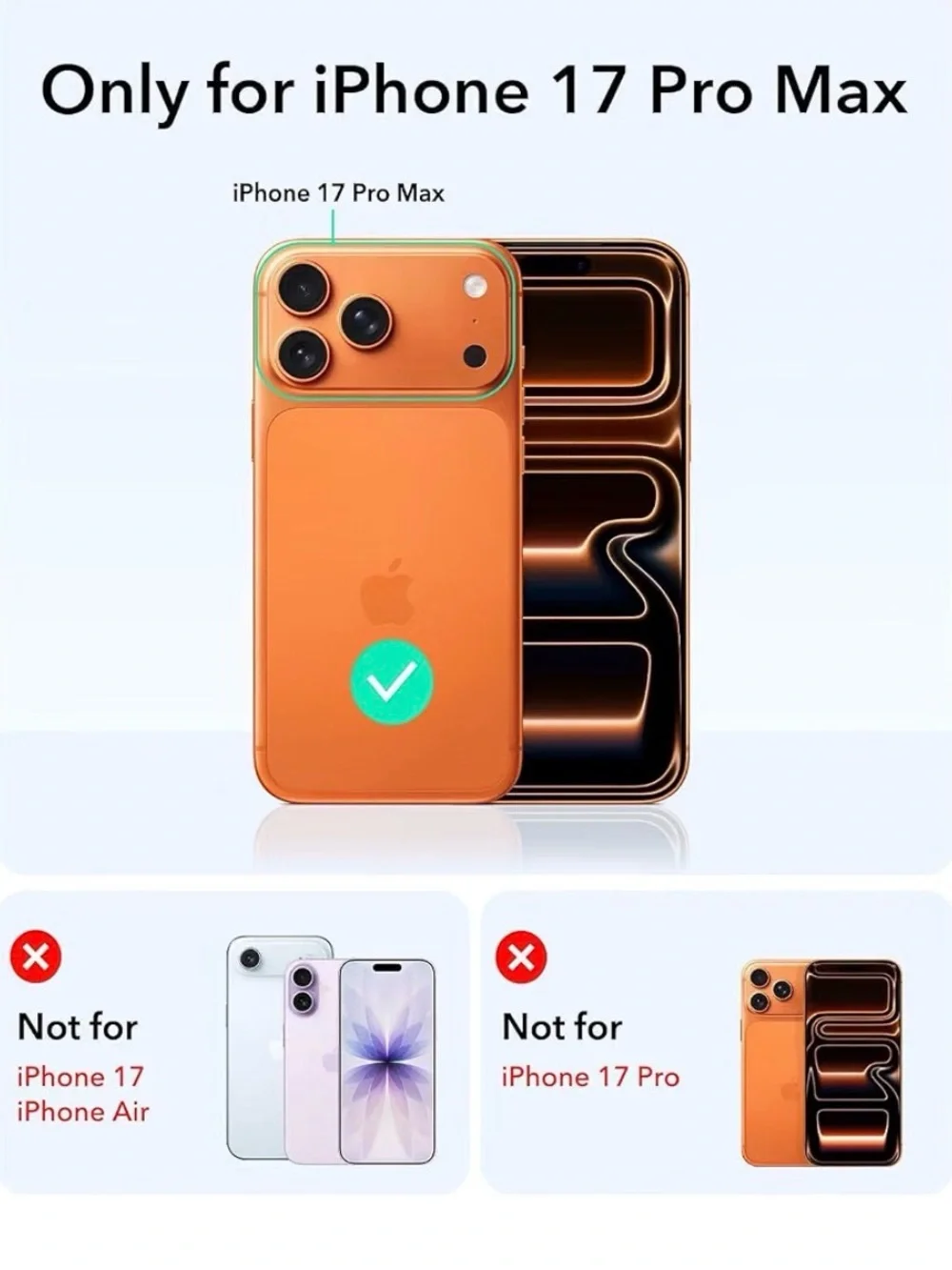 I phone 17 pro max case compatible with MagSafe stone Mirror cute wave design